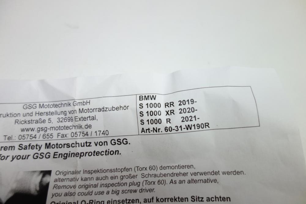 BMW S 1000 RR XR R GSG Moto Motorschutz NEU #52#