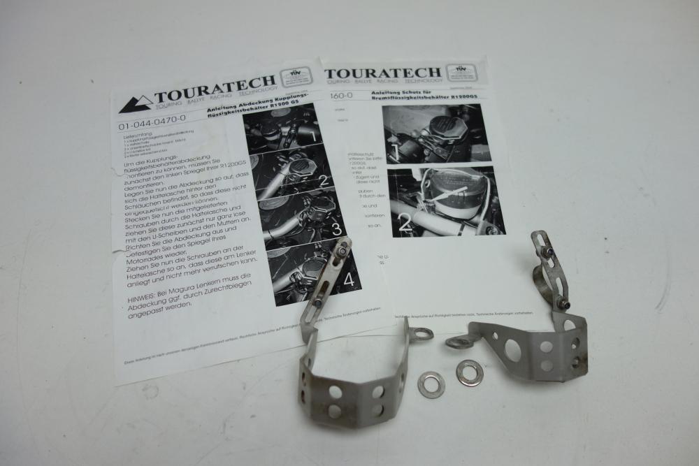 BMW R1200GS Touratech ALU Abdeckung Brems Kupplungsbehälter