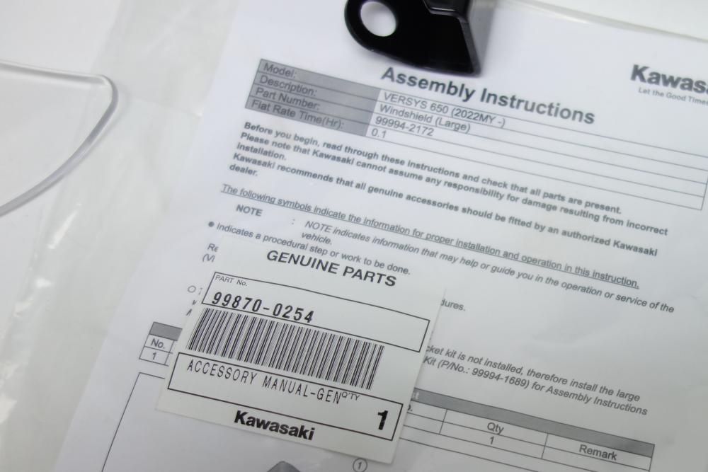 Preview: Kawasaki Versys 650 Tourenwindschild Touren Scheibe Windschild