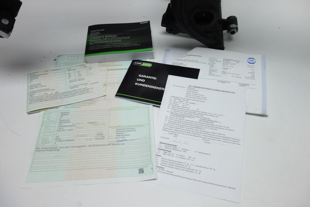 Preview: Kawasaki Versys 650 Rahmen Frame Papiere Documents TÜV 05/26