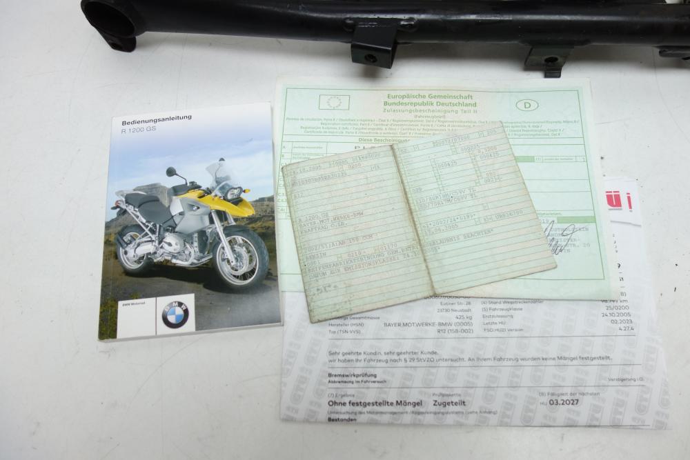 BMW R1200GS R 1200 GS Rahmen Frame Papiere Documents