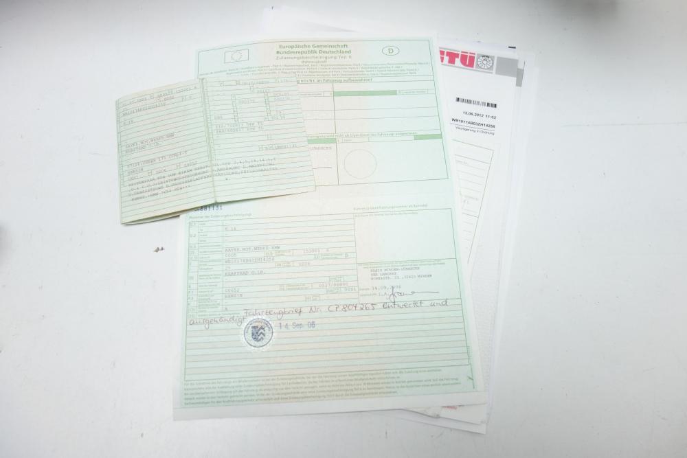 Preview: BMW F650CS F 650 CS Scarver Rahmen Frame Papiere 1. Hand