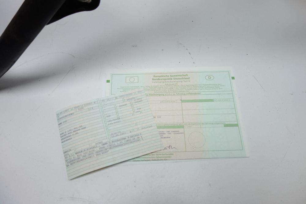 Preview: BMW K100RS K 100 RS Rahmen Frame Papiere