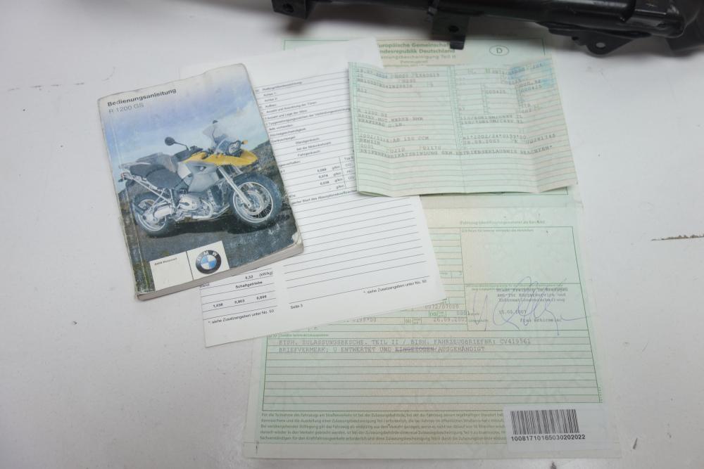 Preview: BMW R1200GS R 1200 GS Rahmen Frame Papiere Documents
