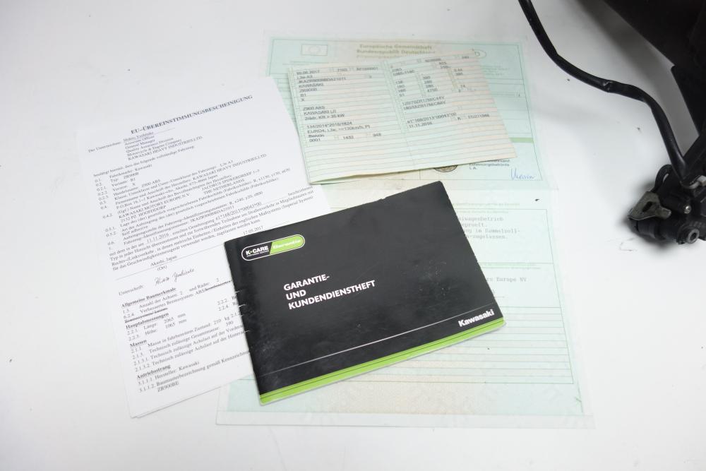 Preview: Kawasaki Z900 Z 900 Rahmen Frame Papiere Documents 2017