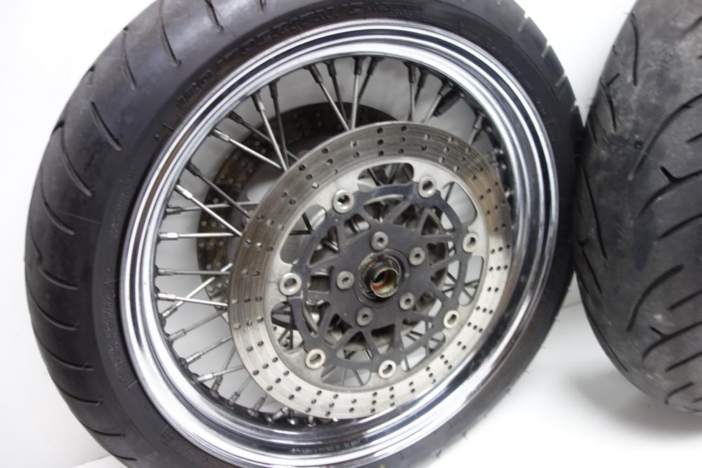 Preview: Kawasaki Zephyr 750 Speichenfelge Felge vorne hinten Bremsscheibe