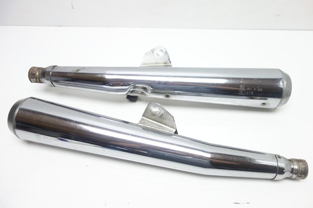 Kawasaki Zephyr 750 Auspuff Endschalldämpfer rechts links
