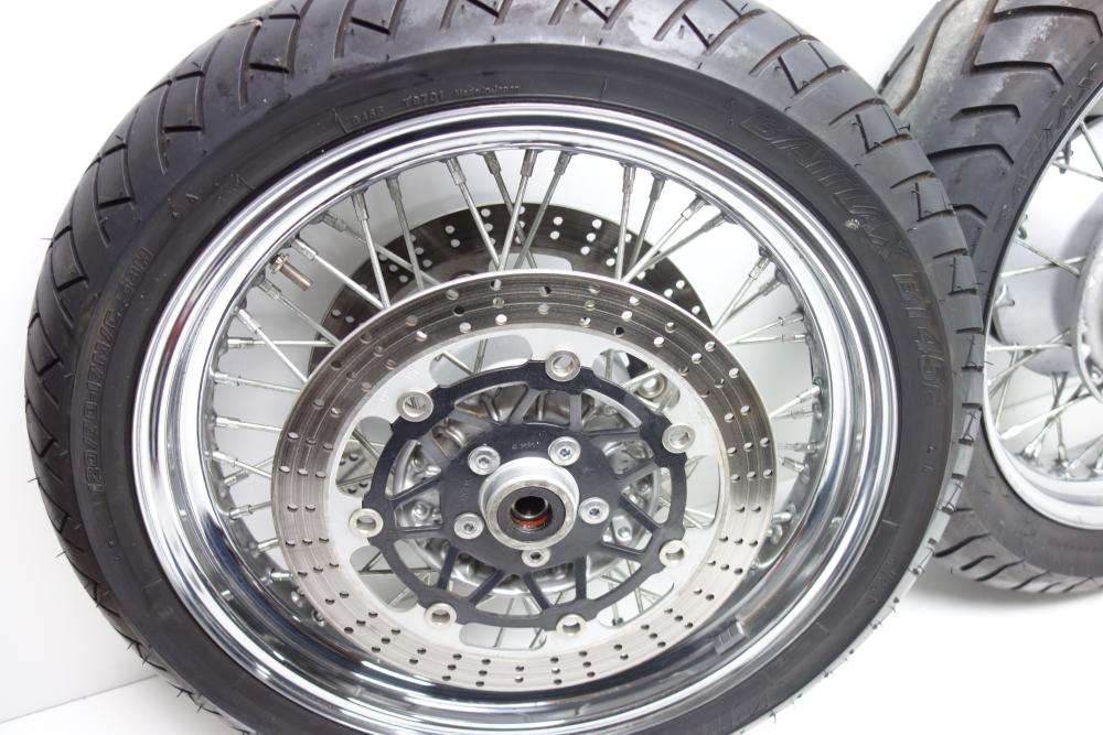 Preview: Kawasaki Zephyr 750 Speichenfelgen Felgensatz Speichenfelge
