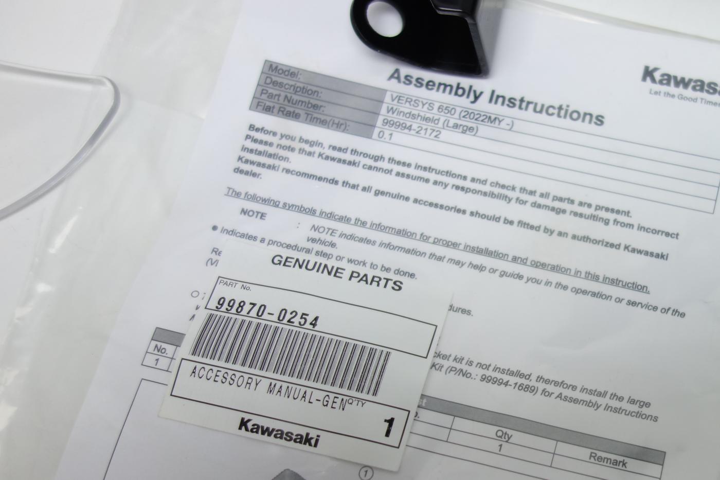 Kawasaki Versys 650 Tourenwindschild Touren Scheibe Windschild