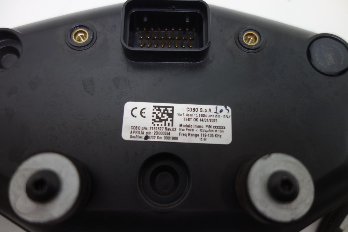 Aprilia Tuono 660 Schlosssatz Schloss Tacho Cockpit CDI