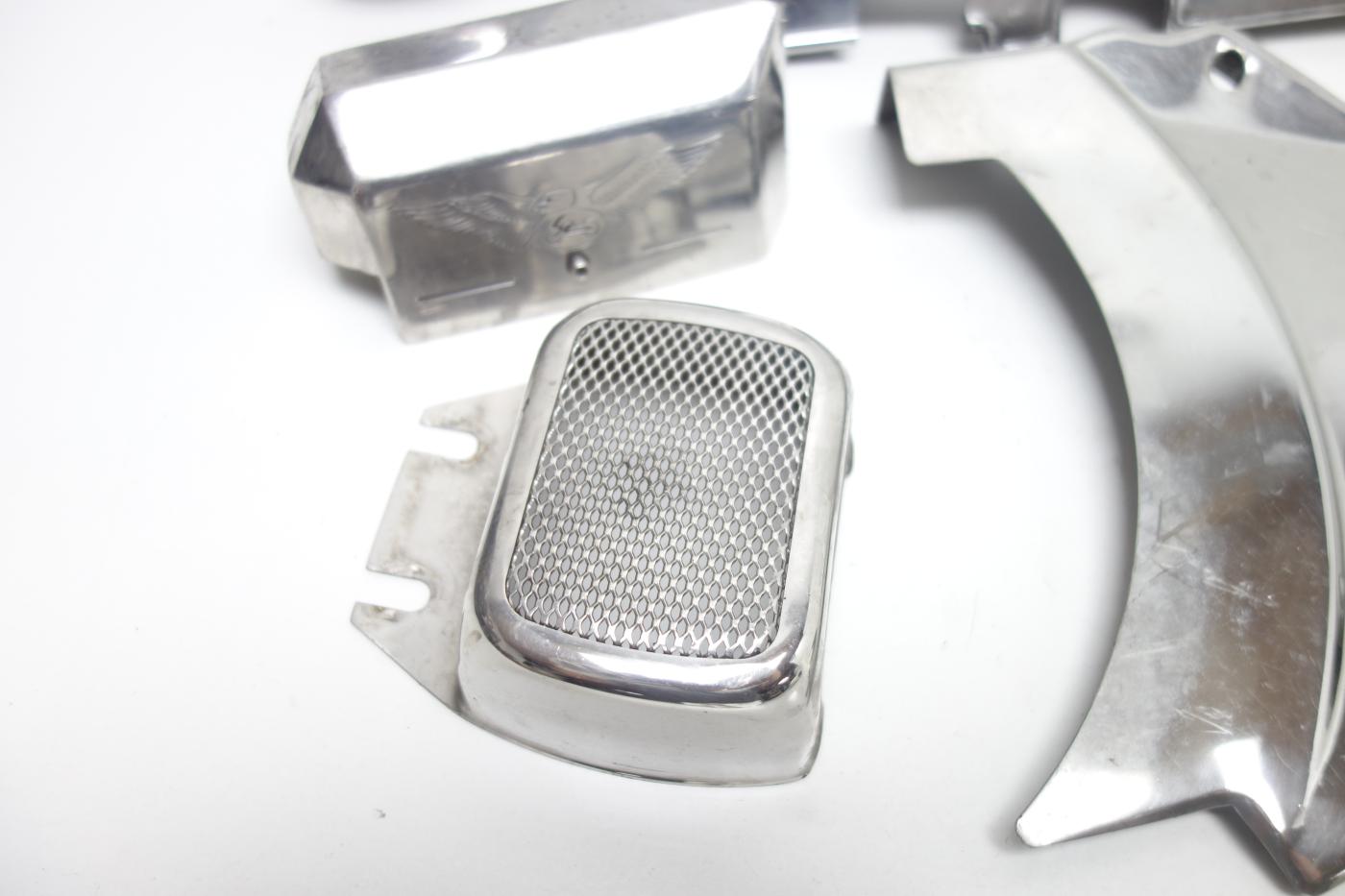 Moto Guzzi Jackal 1100 Chromblende Chrom Blende Seitenteil