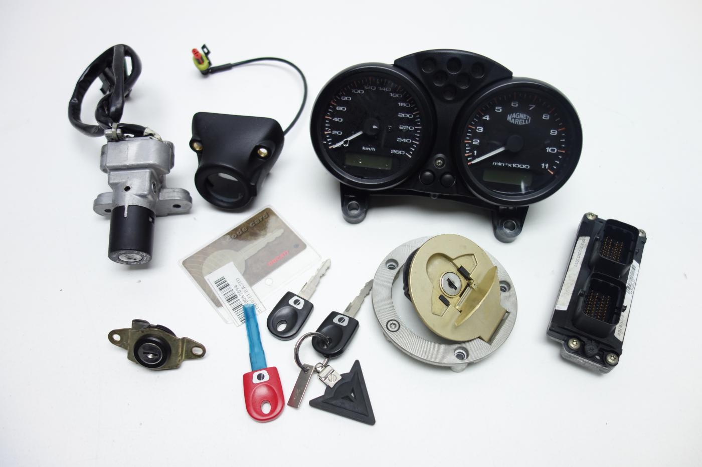 Ducati Monster 620 Tacho Cockpit Schlosssatz Schloss CDI