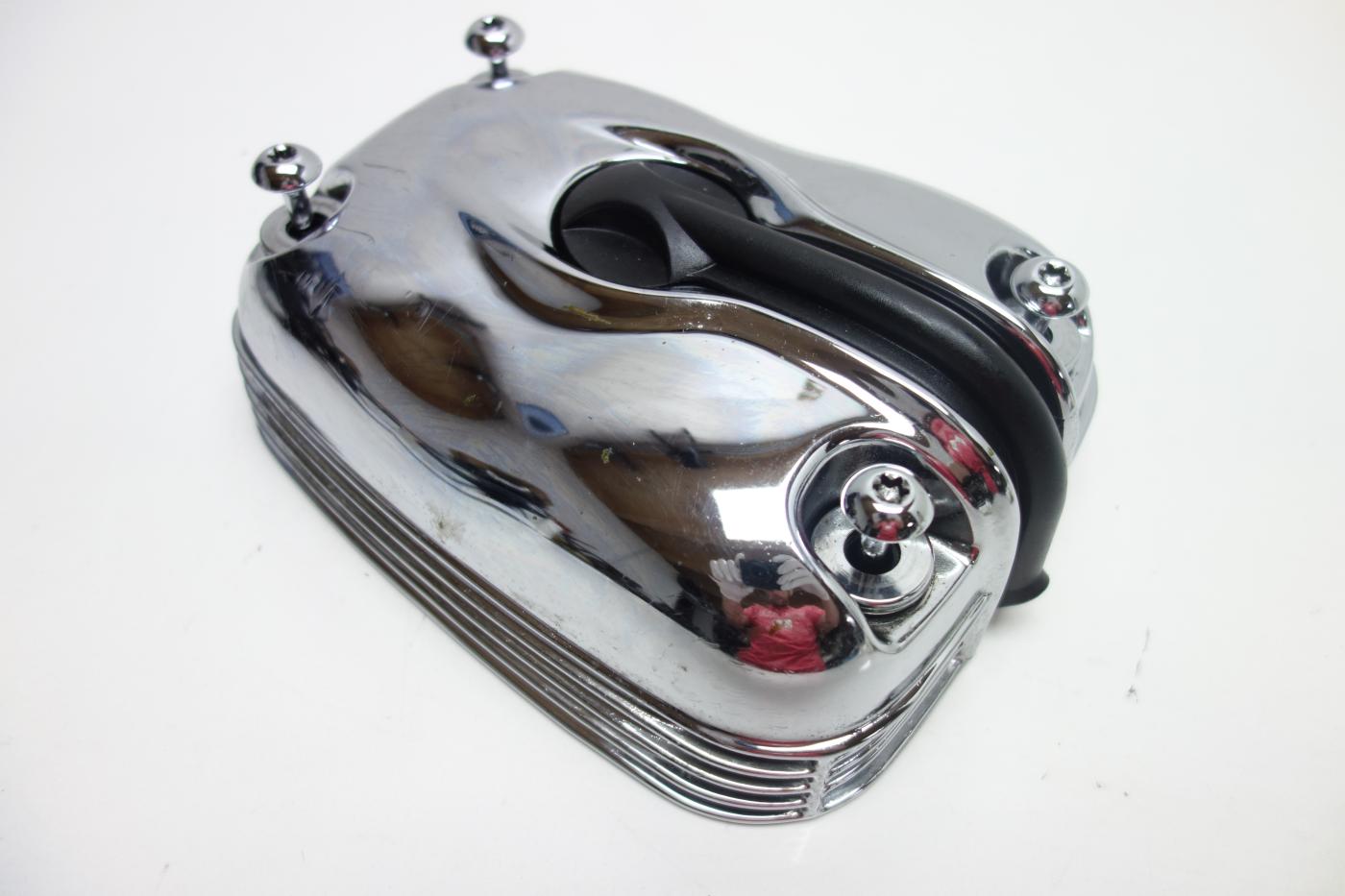 BMW R1200C R 1200 C Chrom Ventildeckel Motordeckel links