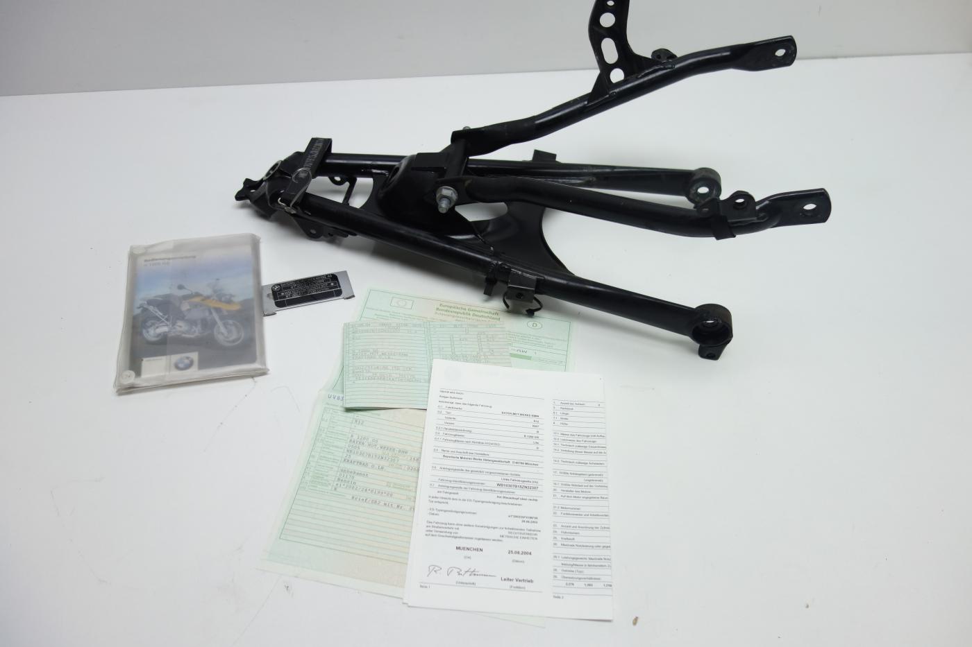 BMW R1200GS R 1200 GS K25 Rahmen Frame Papiere Documents