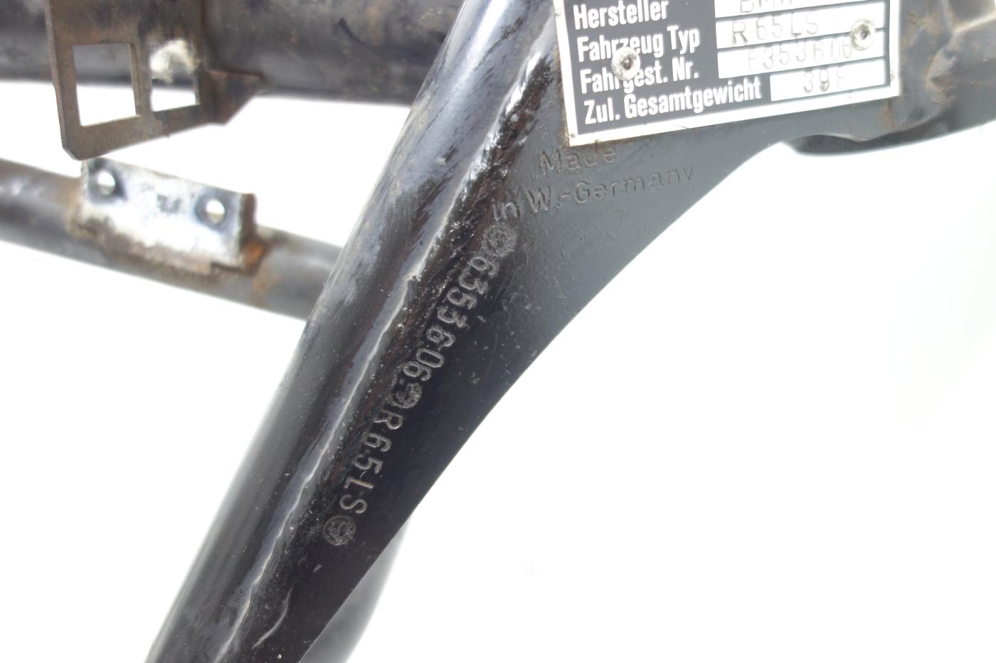 BMW R65LS R 65 LS Rahmen Frame Papiere TÜV 03/27