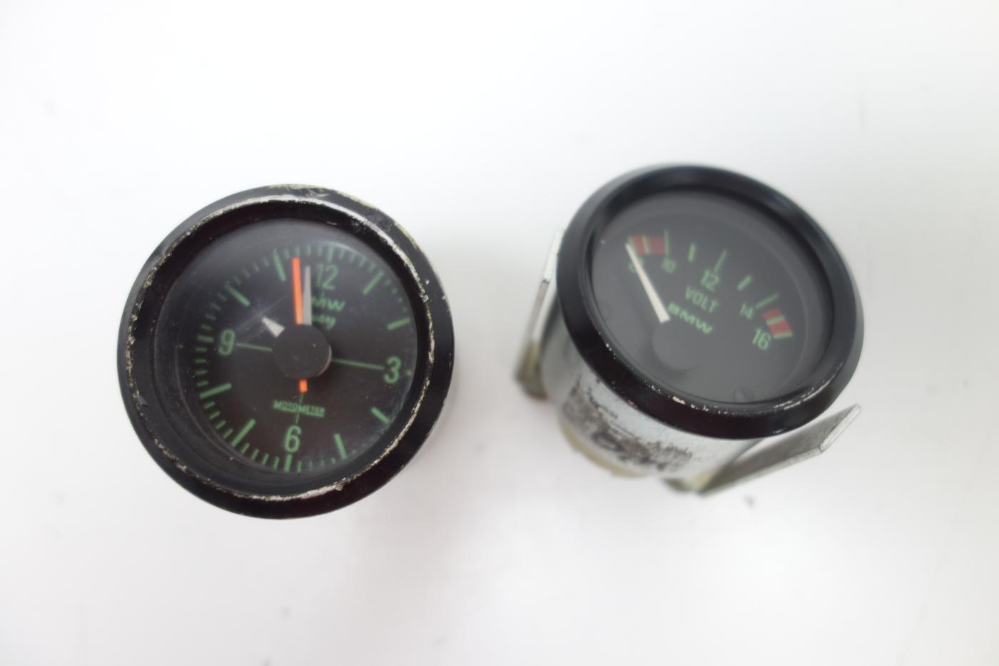 BMW R 65 75 80 100 Zusatzinstrumente Uhr Voltmeter