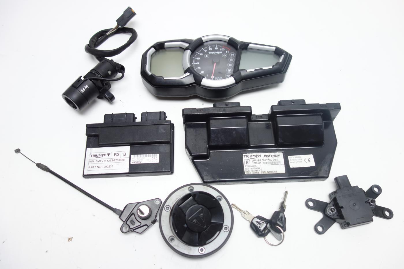 Triumph Tiger 1200 Explorer Tacho Cockpit Schlosssatz CDI