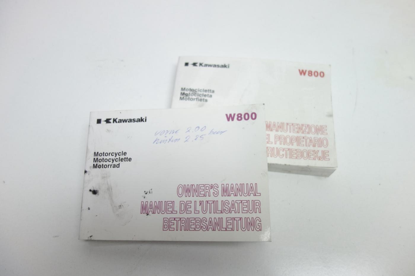 Kawasaki W 800 W800 Handbuch Betriebsanleitung
