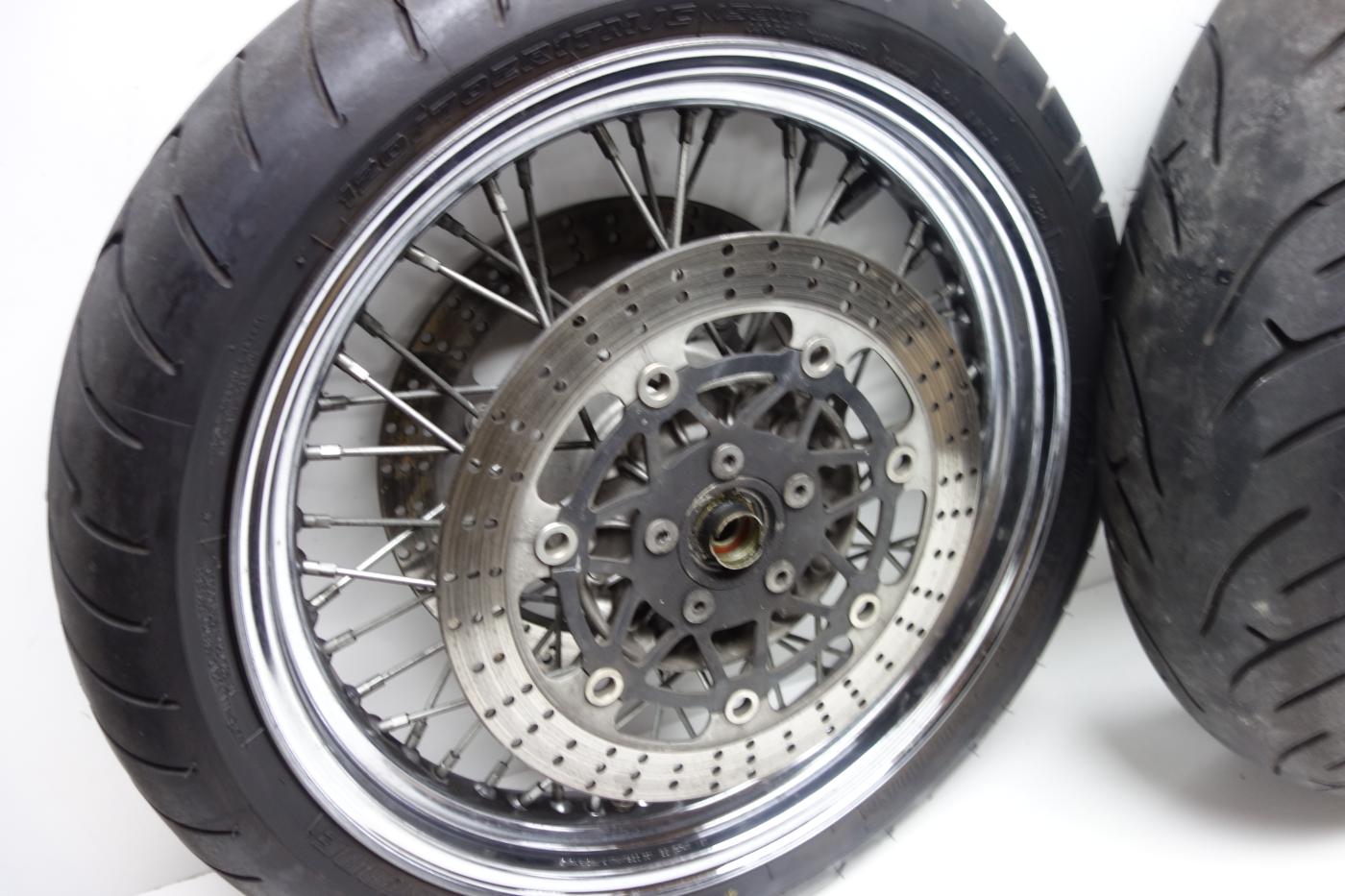 Kawasaki Zephyr 750 Speichenfelge Felge vorne hinten Bremsscheibe