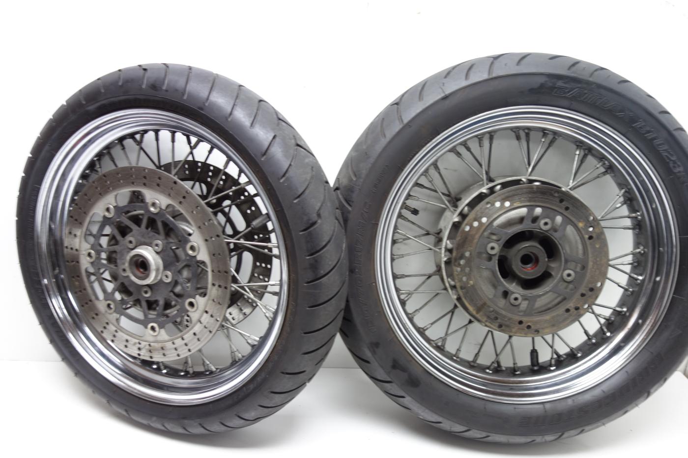 Kawasaki Zephyr 750 Speichenfelge Felge vorne hinten Bremsscheibe