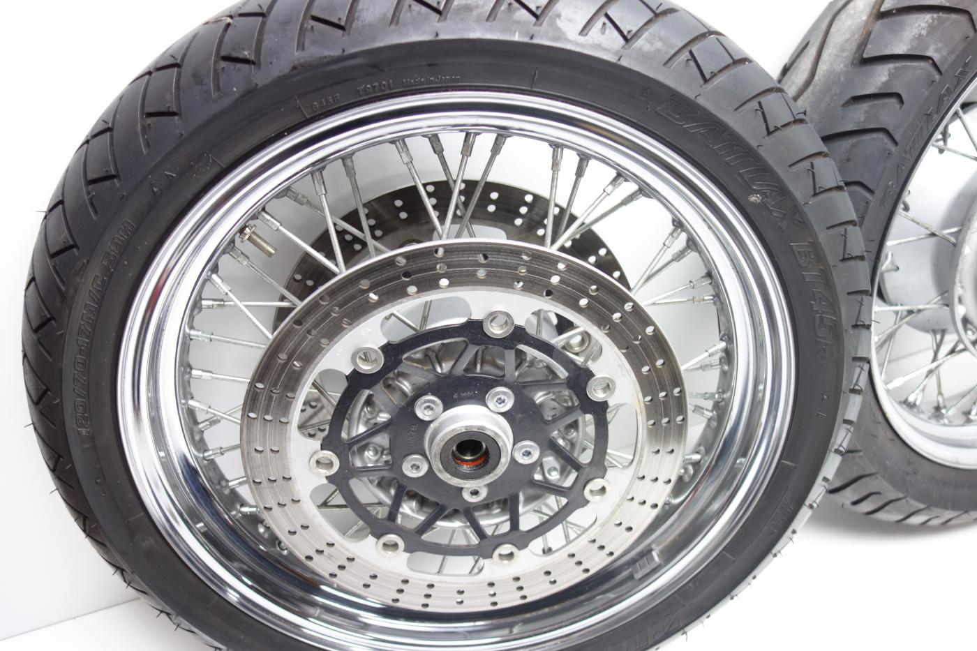 Kawasaki Zephyr 750 Speichenfelgen Felgensatz Speichenfelge